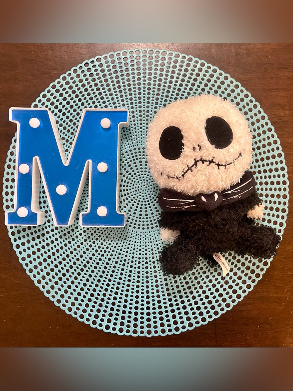 Disney Parks Shaggy Plush Jack Skellington Doll Nightmare Before Christmas: Used